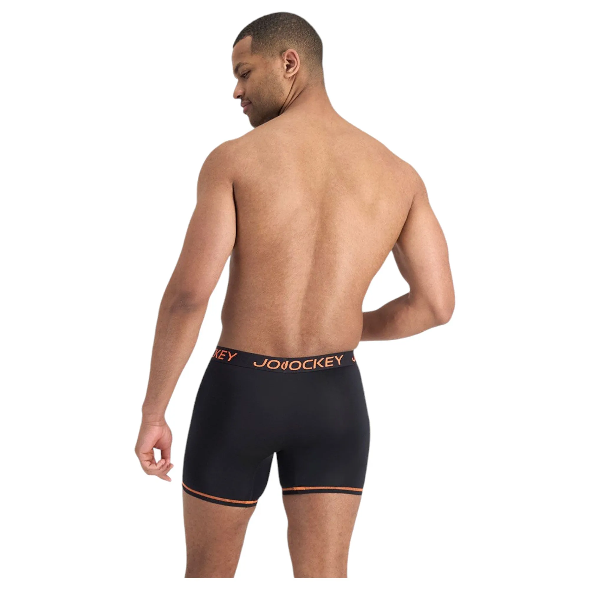 10 x Mens Jockey Performance Active Midway Micro Trunks Black Underwear