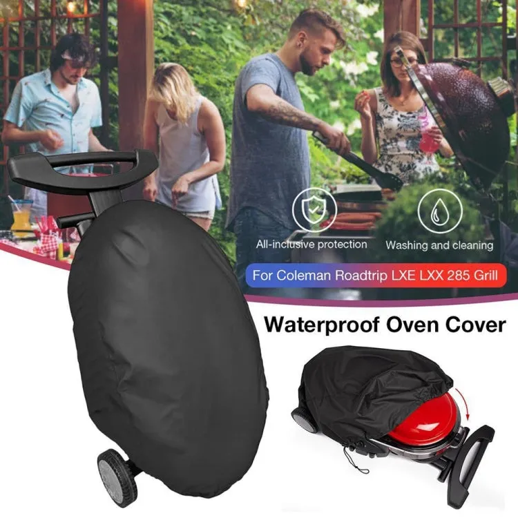 210D Portable BBQ Grill Waterproof and Dustproof Protective Cover (Black)