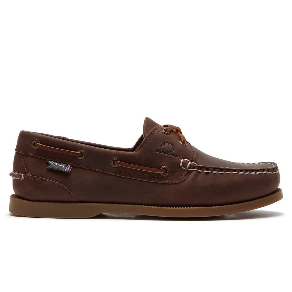 50% OFF - CHATHAM Mens Deck II G2 Leather Boat Shoes - Chocolate - Size: UK 11