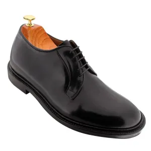 7 CM / 2.76 Inches CMR CHAMARIPA Stand Tall in Style with Height Increasing Plain Toe Blucher Shoes - Black Shell Cordovan Men's Taller Shoes