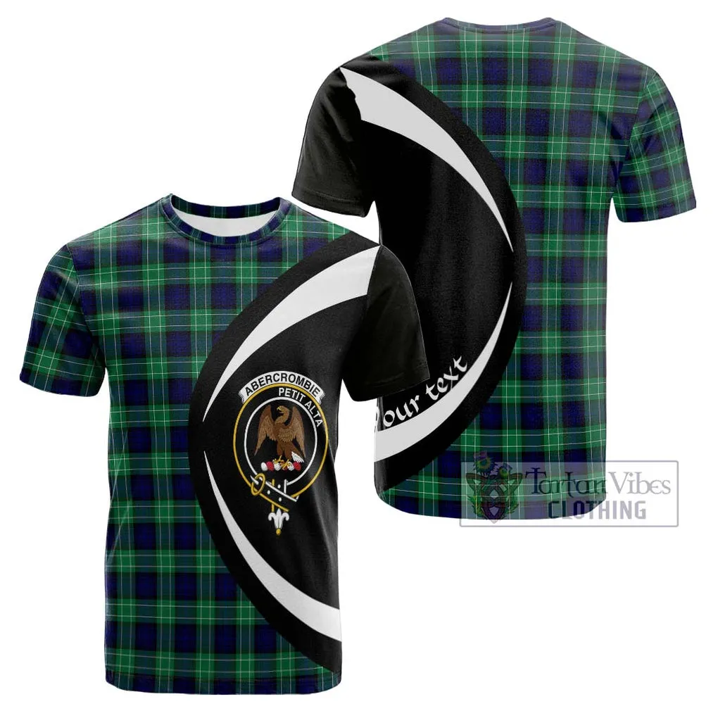 Abercrombie Tartan Cotton T-shirt with Family Crest Circle Style