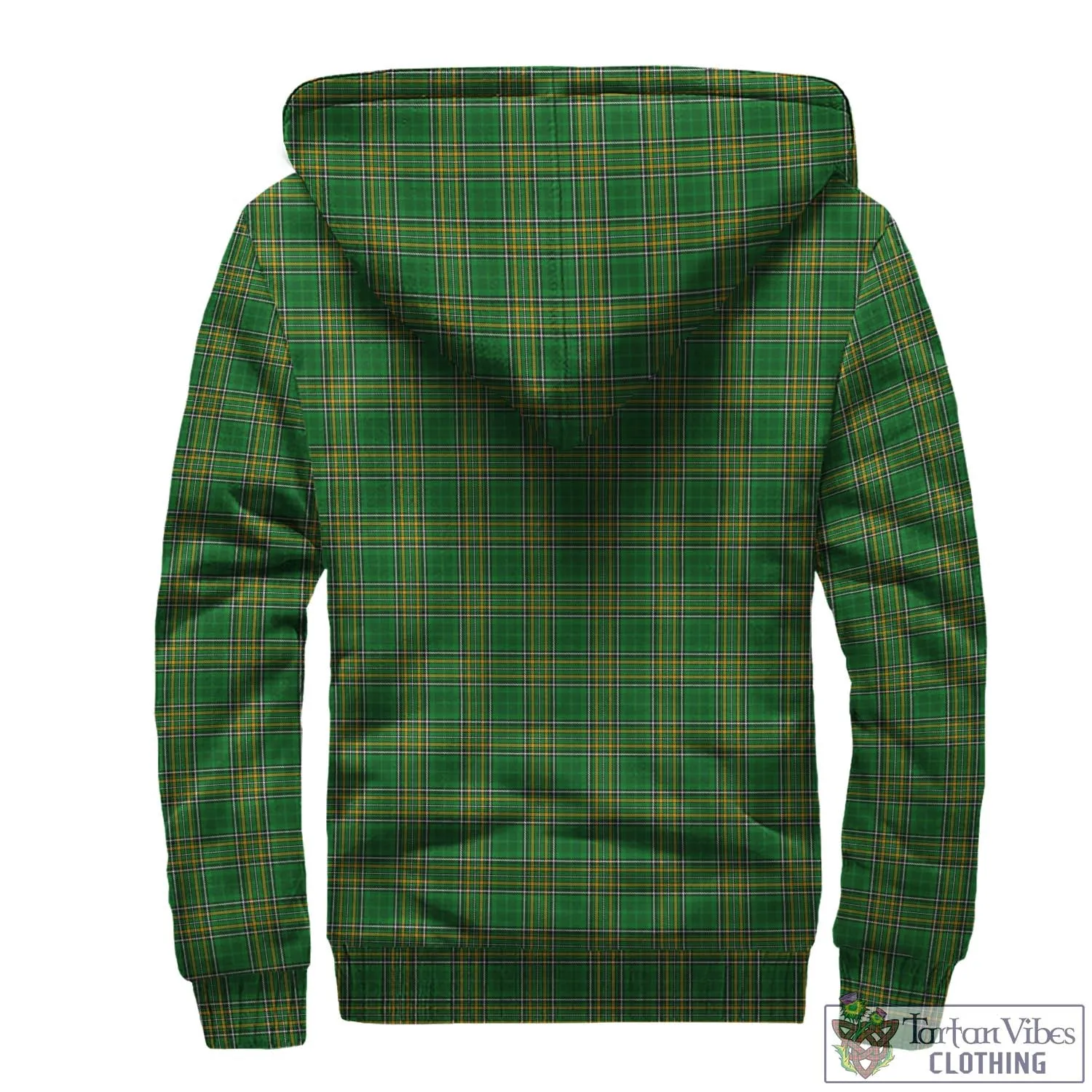 Acheson Irish Clan Tartan Sherpa Hoodie with Coat of Arms