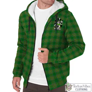 Acheson Irish Clan Tartan Sherpa Hoodie with Coat of Arms