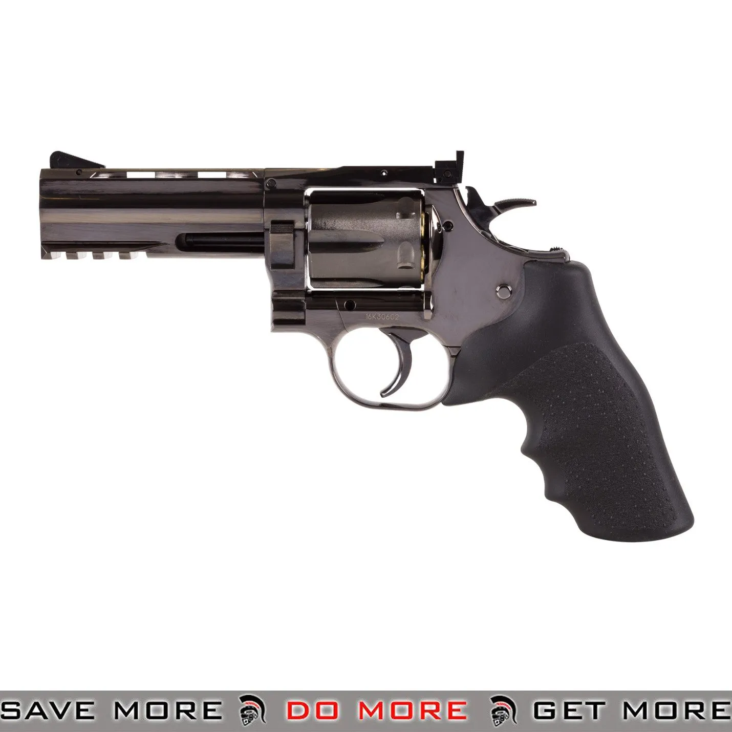 Action Sports Games DW 715 4'' Steel Grey Revolver GBB Pistol CO2 Powered Airsoft Gun