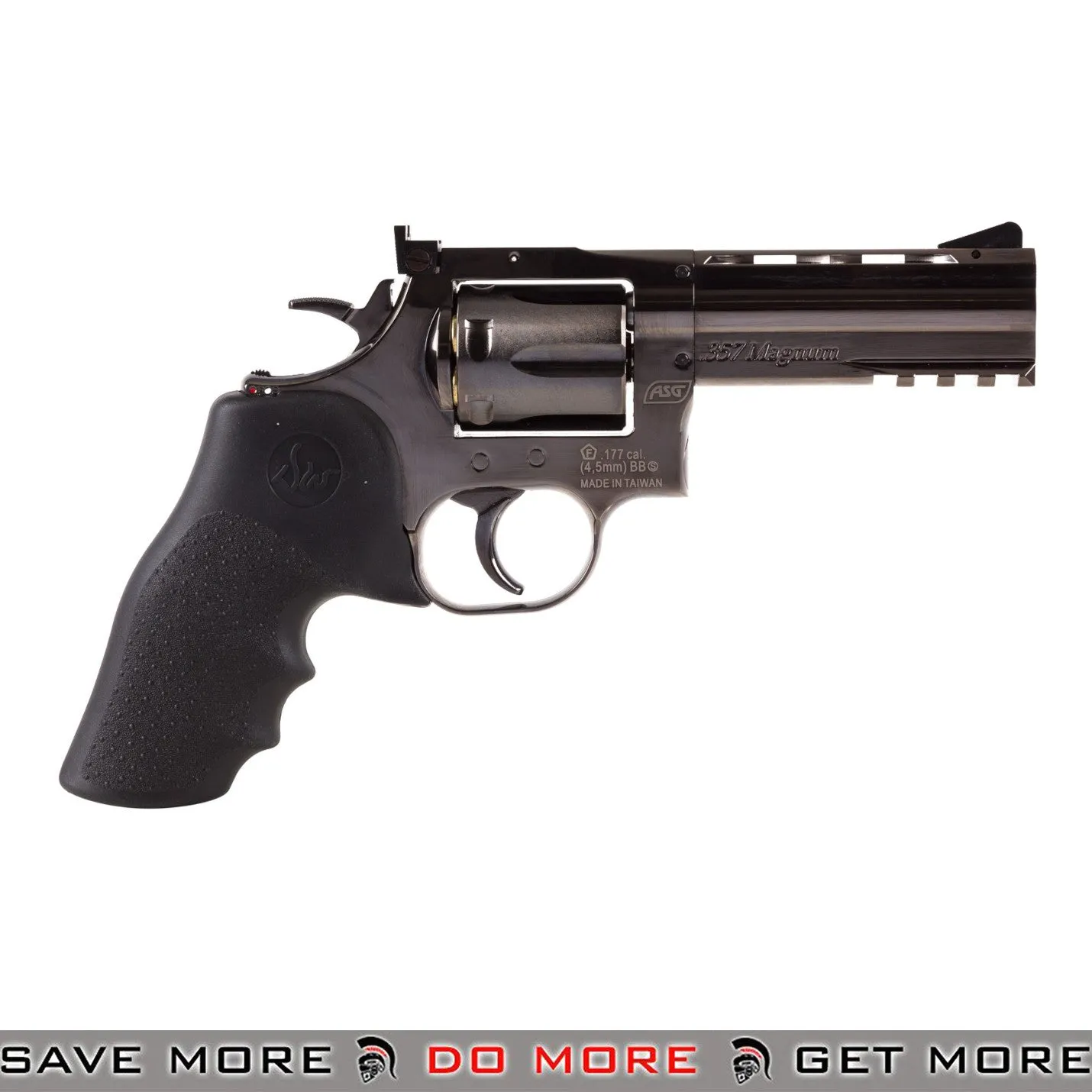 Action Sports Games DW 715 4'' Steel Grey Revolver GBB Pistol CO2 Powered Airsoft Gun