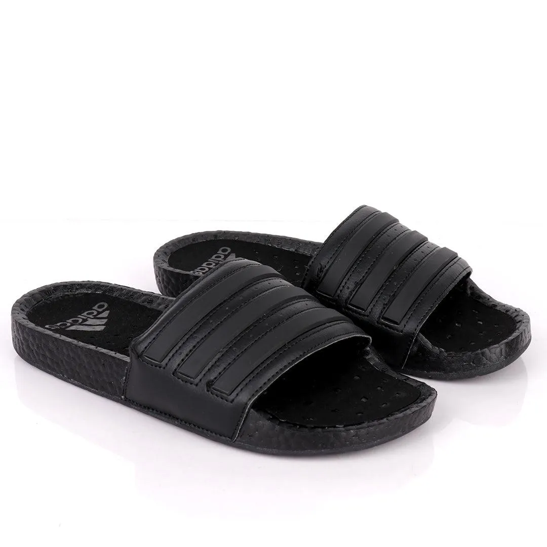 AD Adilette Boost Men's Lightweight Breathable Slide-Black