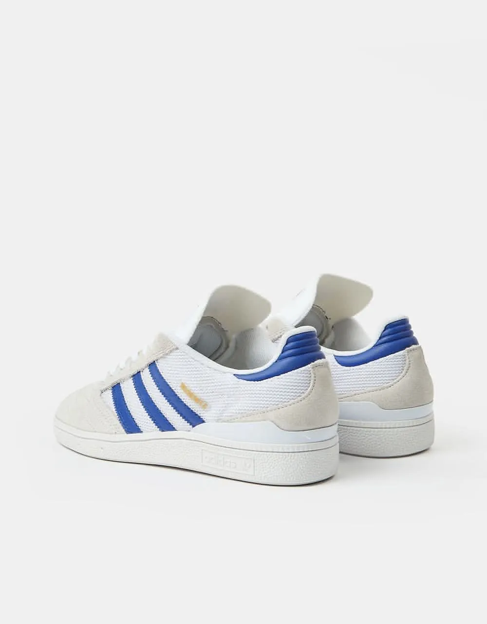 adidas Busenitz Skate Shoes - Crystal White/Semi Lucid Blue/Gold Metal