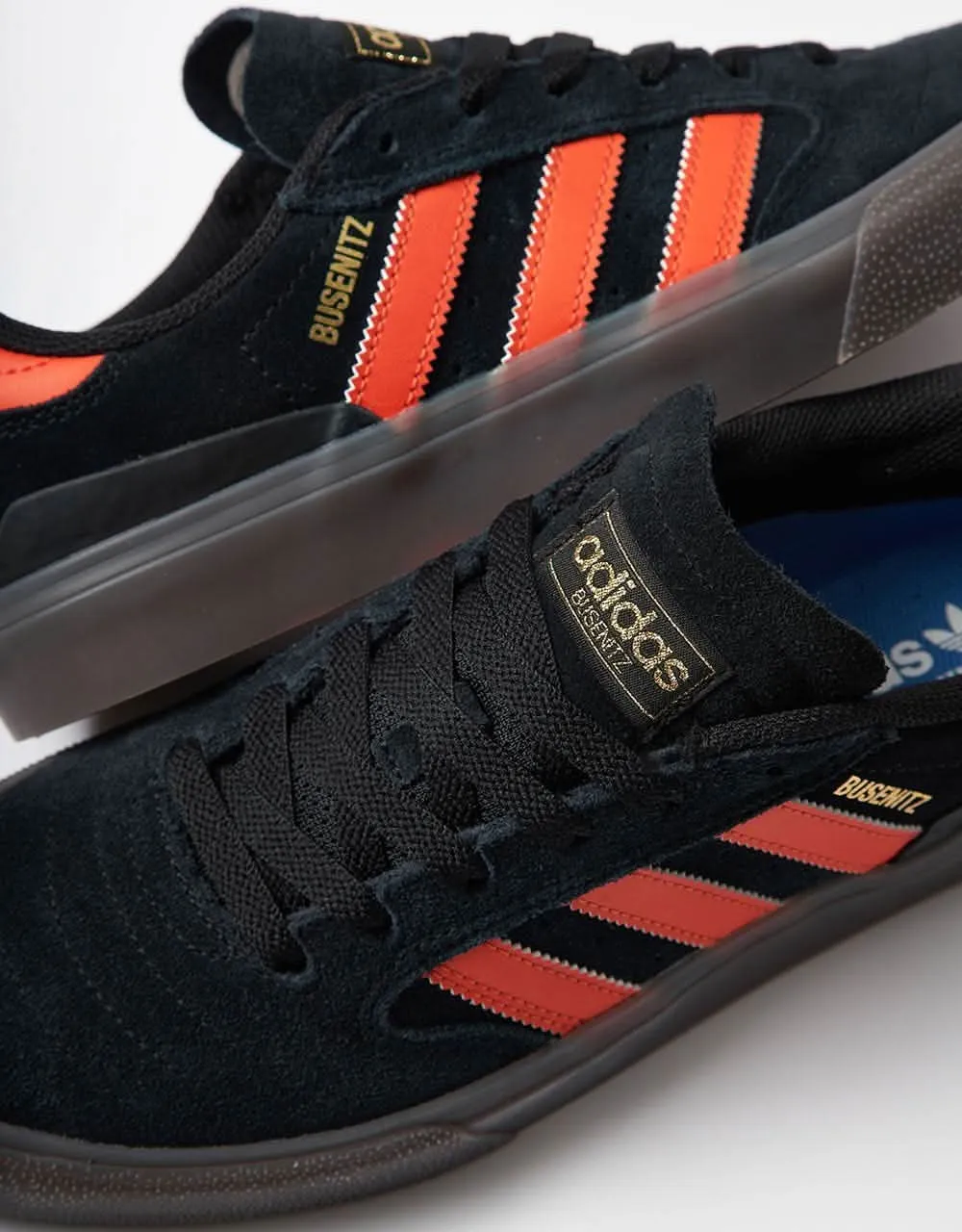 adidas Busenitz Vulc II Skate Shoes - Core Black/Collegiate Orange/Gum