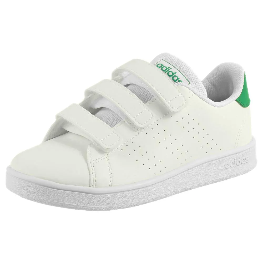 adidas Junior Advantage CF C - Cloud White/Green