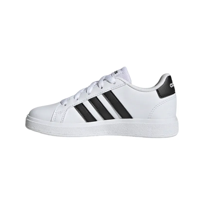 Adidas scarpa sneakers da ragazzi Grand Court 2.0 K GW6511 bianco nero