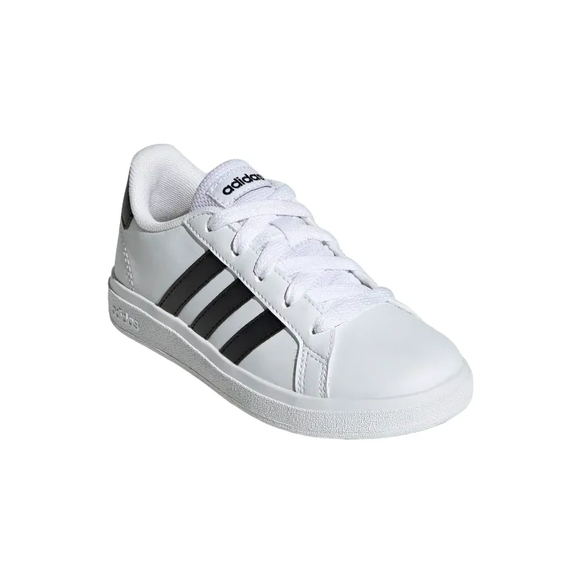 Adidas scarpa sneakers da ragazzi Grand Court 2.0 K GW6511 bianco nero