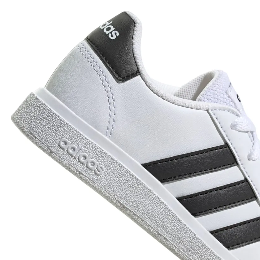 Adidas scarpa sneakers da ragazzi Grand Court 2.0 K GW6511 bianco nero