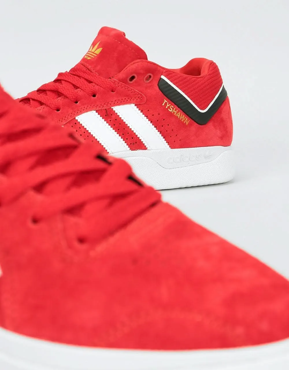 adidas Tyshawn Skate Shoes - Scarlet/White/Core Black