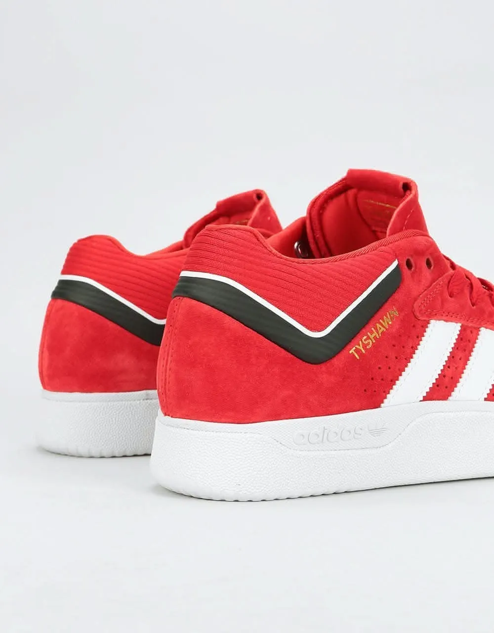 adidas Tyshawn Skate Shoes - Scarlet/White/Core Black