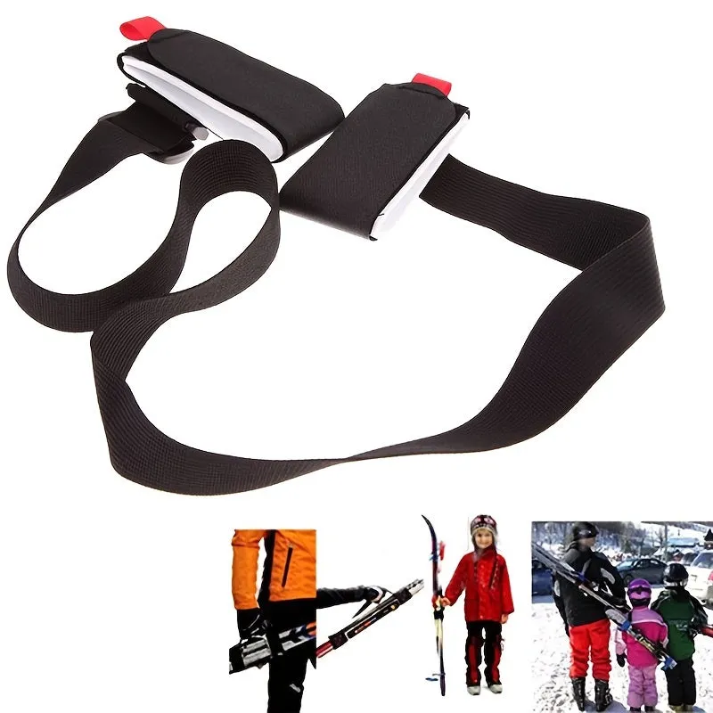 Adjustable Nylon Skiing Carrying Belt for Poles and Snowboards