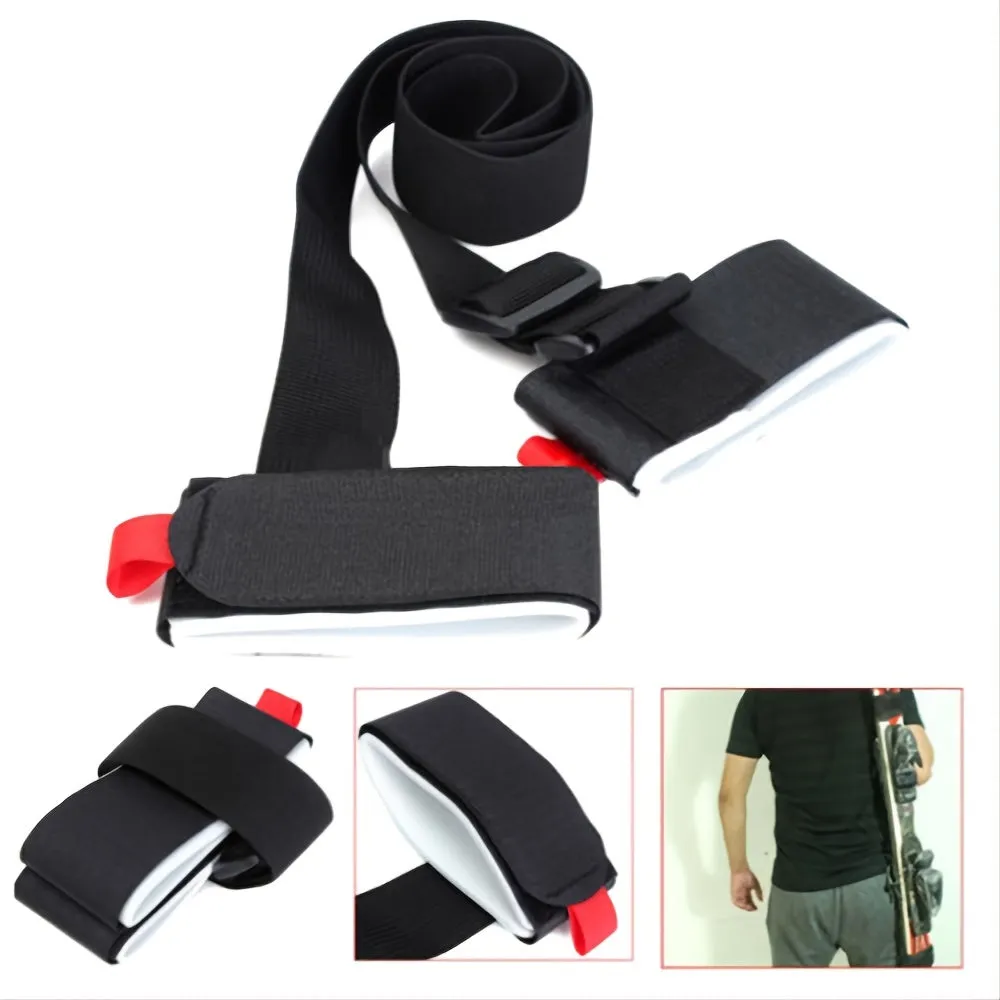 Adjustable Nylon Skiing Carrying Belt for Poles and Snowboards