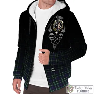 Allardice Tartan Sherpa Hoodie Featuring Alba Gu Brath Family Crest Celtic Inspired