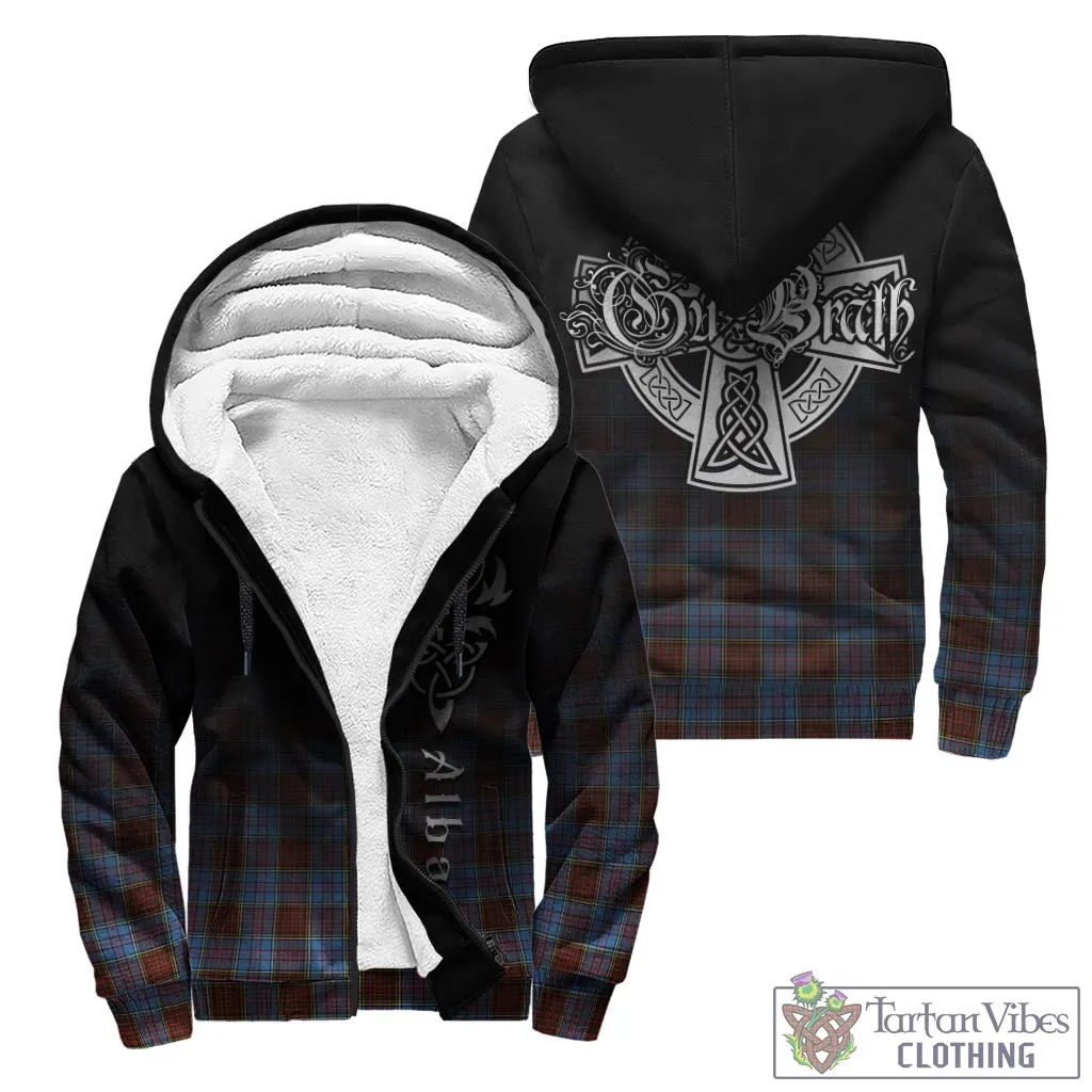 Anderson Modern Tartan Sherpa Hoodie Featuring Alba Gu Brath Family Crest Celtic Inspired