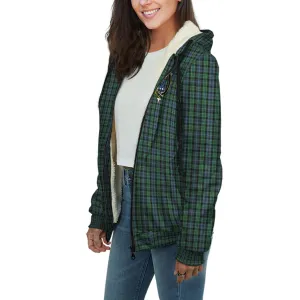 Arbuthnot Tartan Sherpa Hoodie with Family Crest