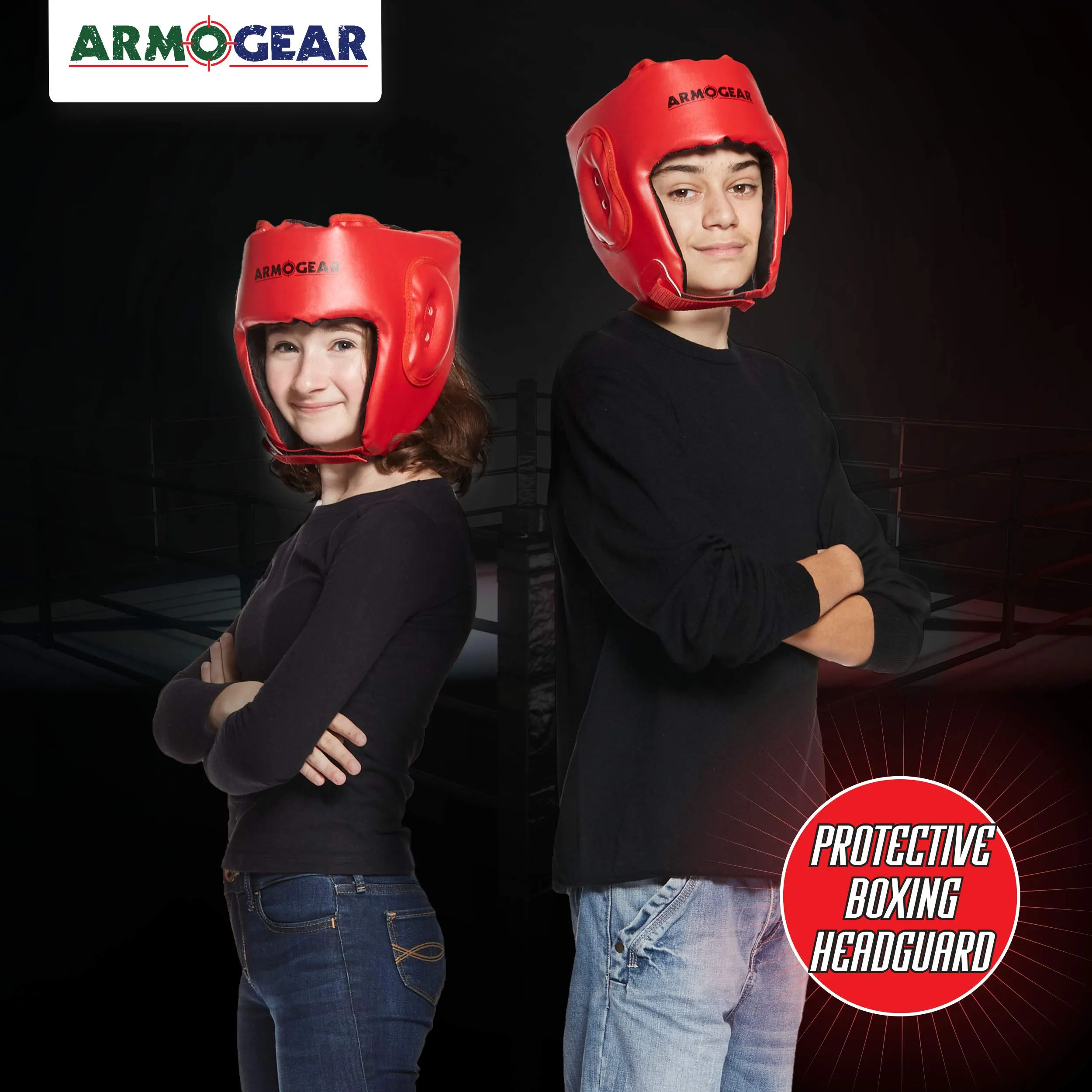 ArmoGear Boxing Helmet | Adjustable Cushioned Boxing Helmet | Boxing Headgear for Kids