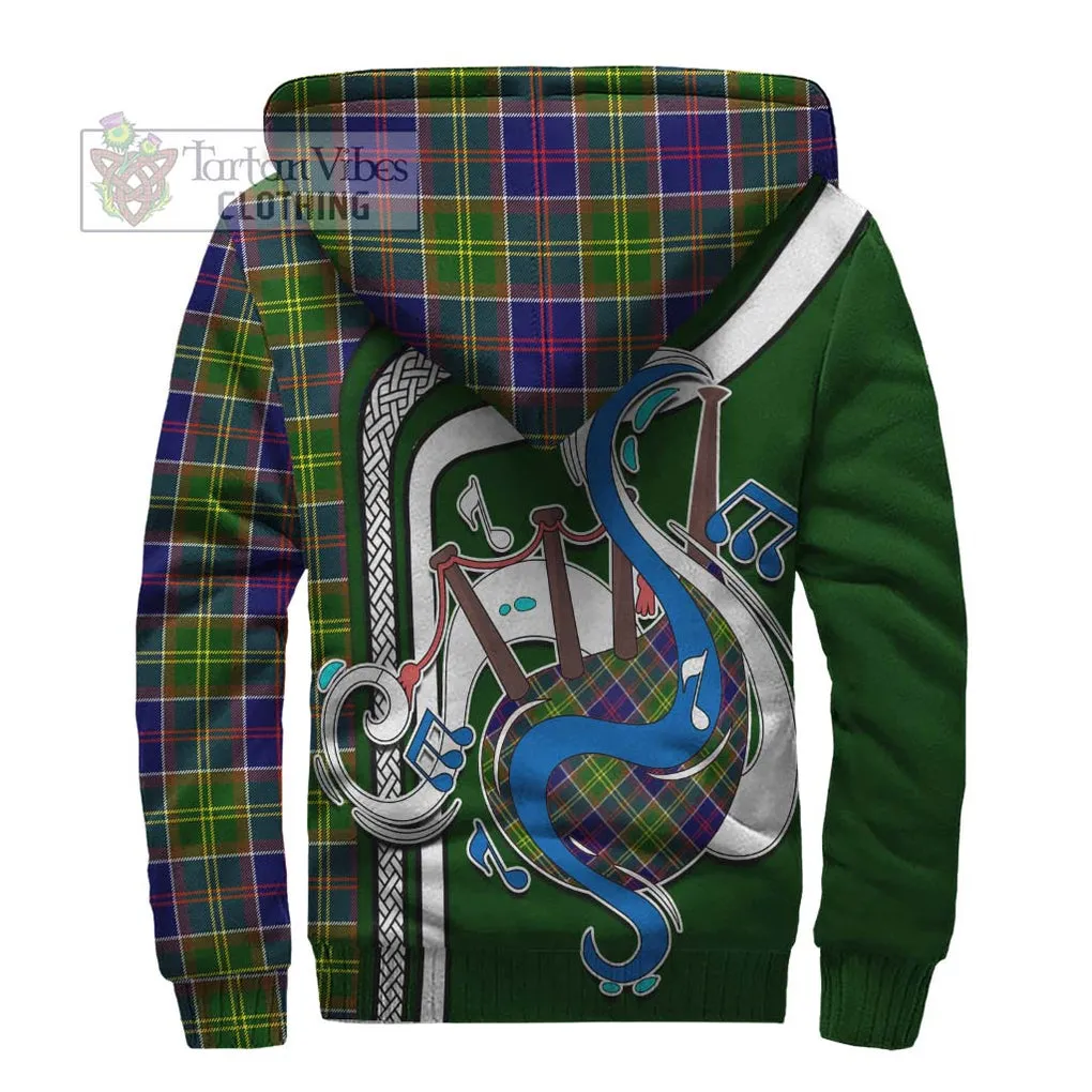 Arnott Tartan Sherpa Hoodie with Epic Bagpipe Style