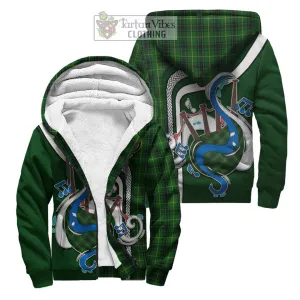 Arthur Tartan Sherpa Hoodie with Epic Bagpipe Style