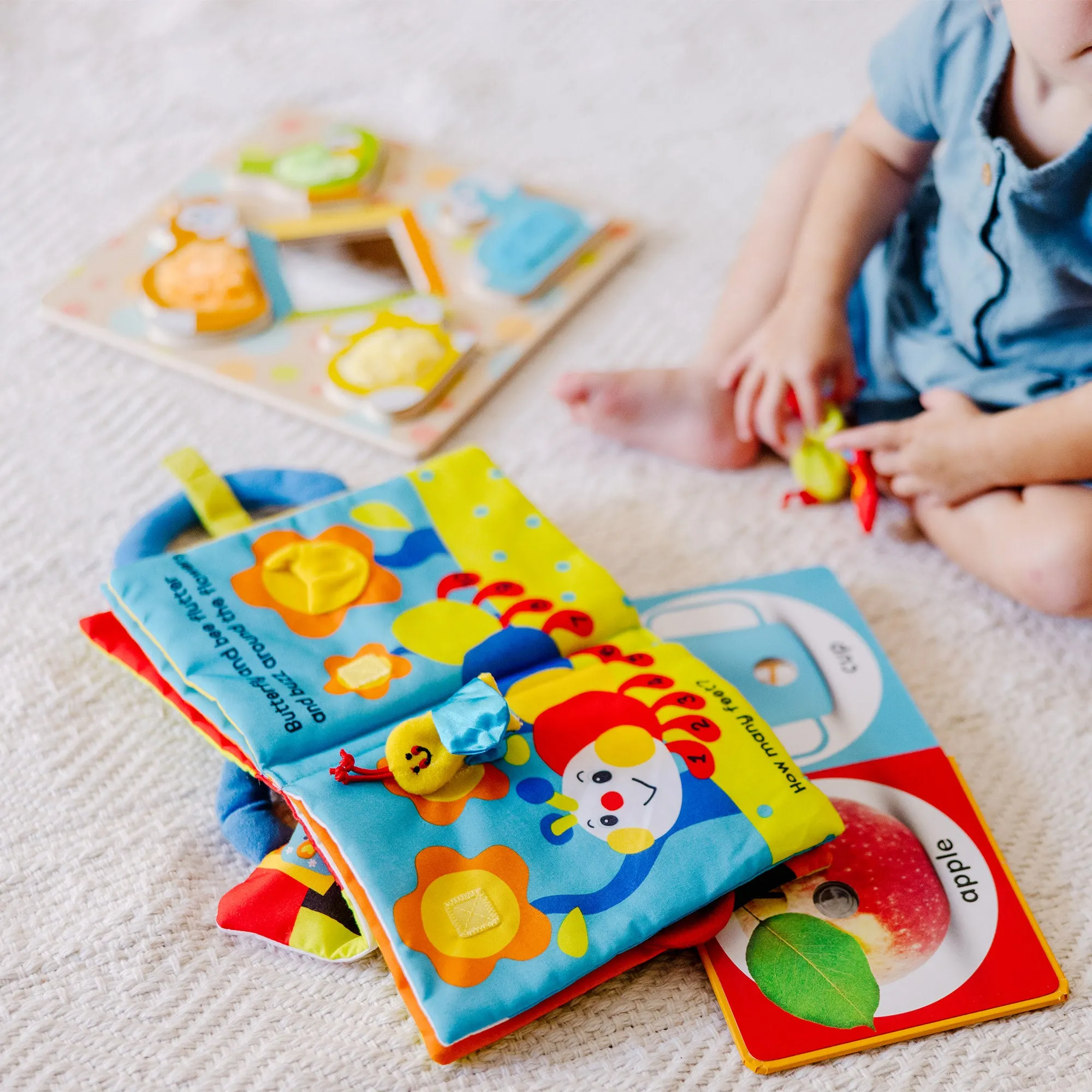 Baby Gift Set Collection: My First Activity Book, Poke-a-Dot First Words, Peek-a-Boo Touch & Feel Puzzle