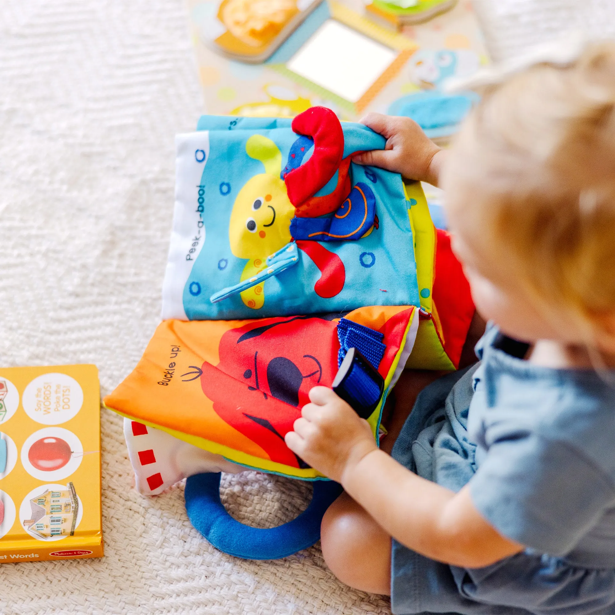 Baby Gift Set Collection: My First Activity Book, Poke-a-Dot First Words, Peek-a-Boo Touch & Feel Puzzle