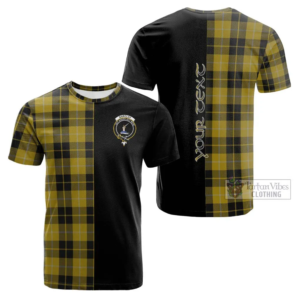 Barclay Dress Tartan Cotton T-shirt with Family Crest and Half Of Me Style