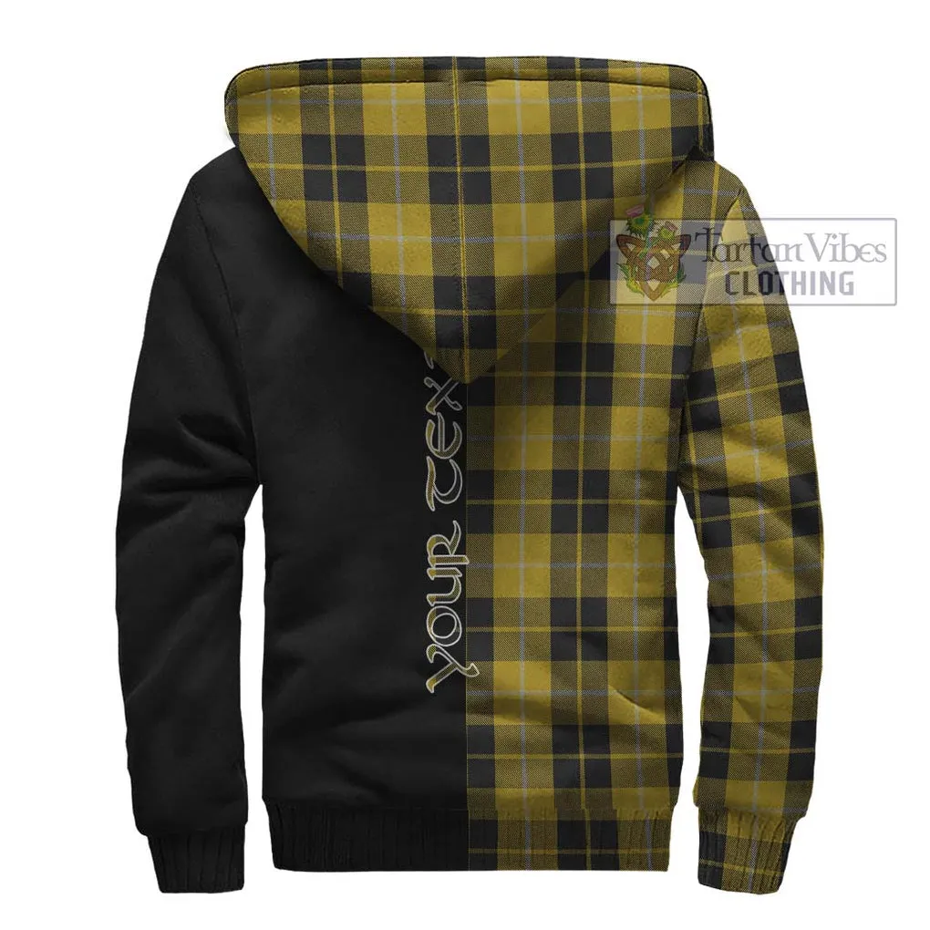 Barclay Dress Tartan Sherpa Hoodie with Family Crest and Half Of Me Style