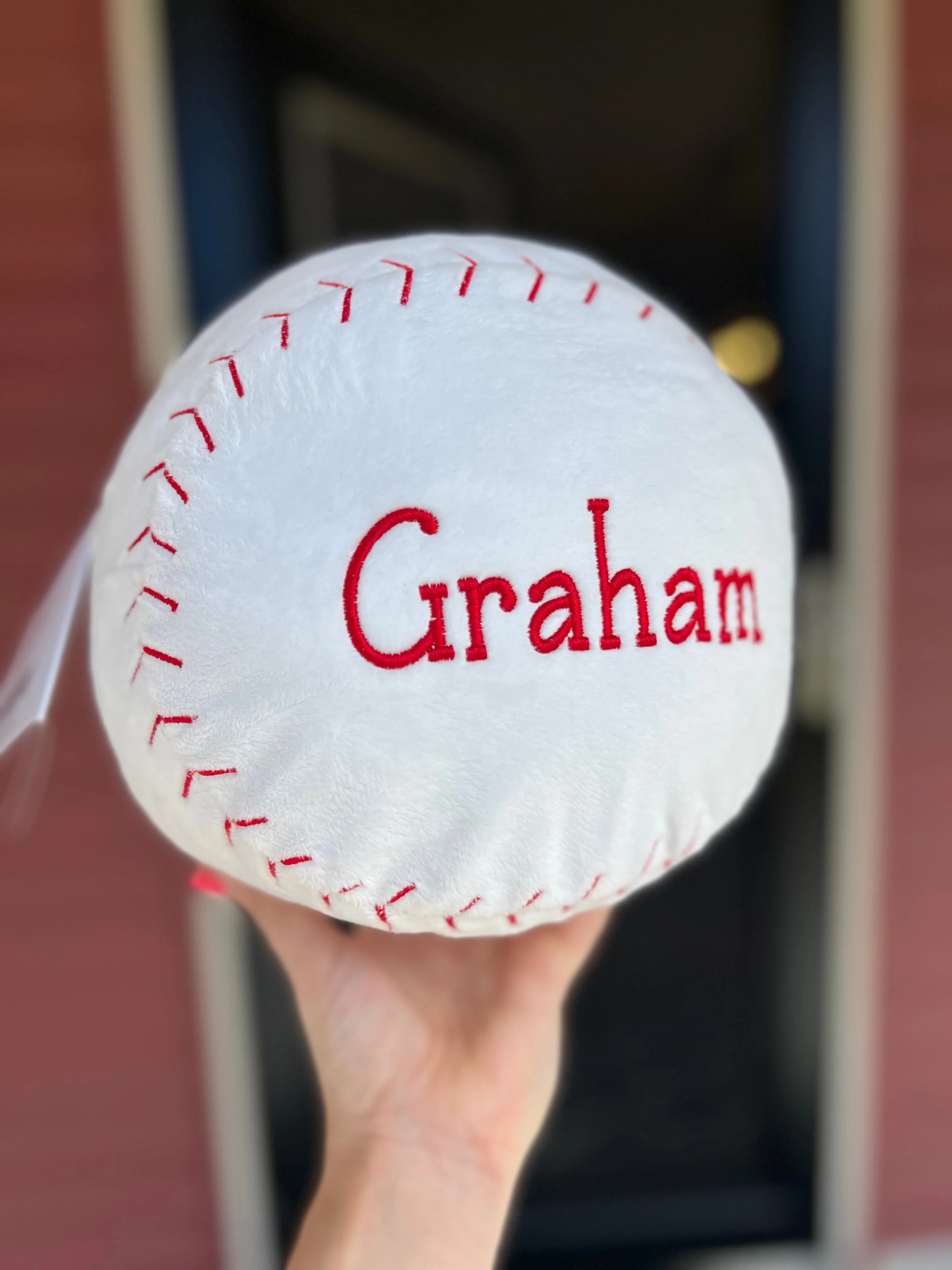 Baseball Embroidered Sports Plush