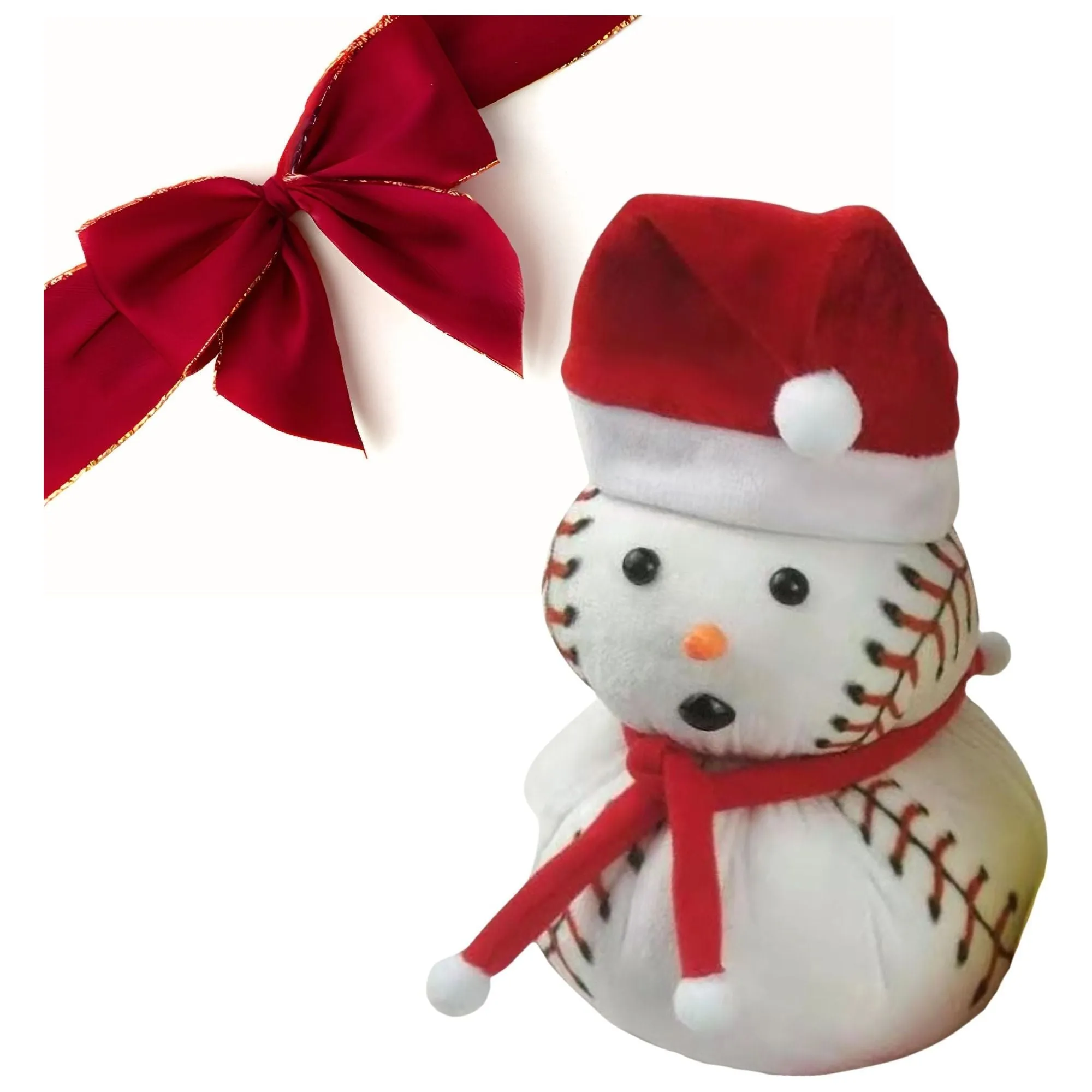 Baseball Snowman Plush