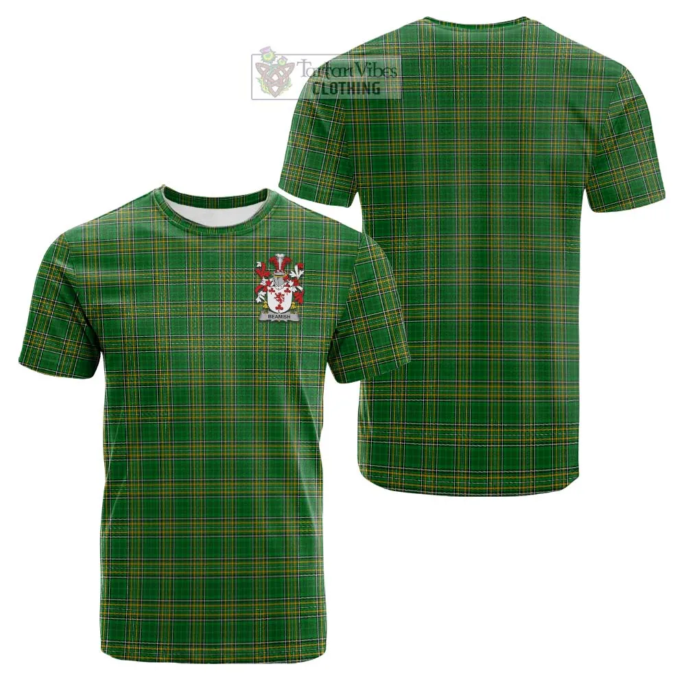 Beamish Irish Clan Tartan Cotton T-shirt with Coat of Arms