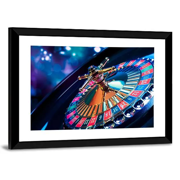 Beautiful Casino Roulette Canvas Wall Art