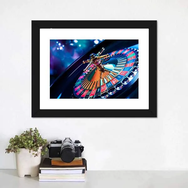 Beautiful Casino Roulette Canvas Wall Art