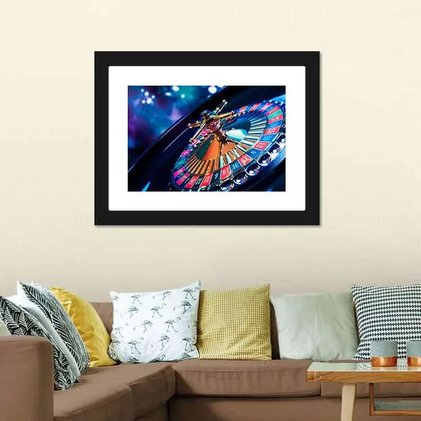 Beautiful Casino Roulette Canvas Wall Art