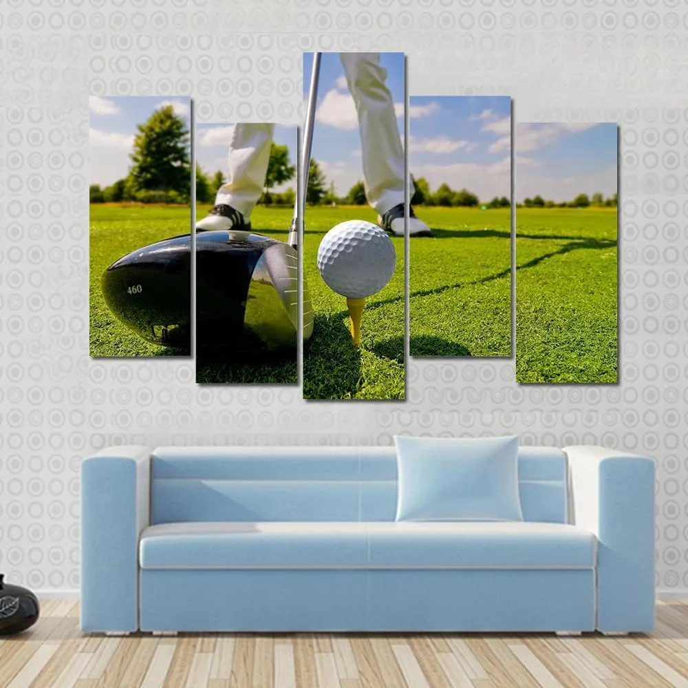 Beautiful Golf Player Canvas Wall Art