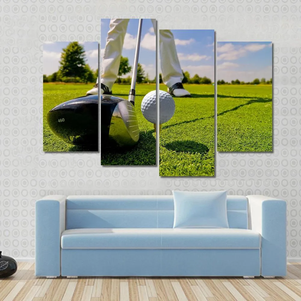 Beautiful Golf Player Canvas Wall Art