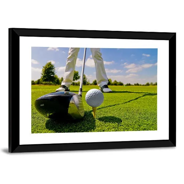 Beautiful Golf Player Canvas Wall Art