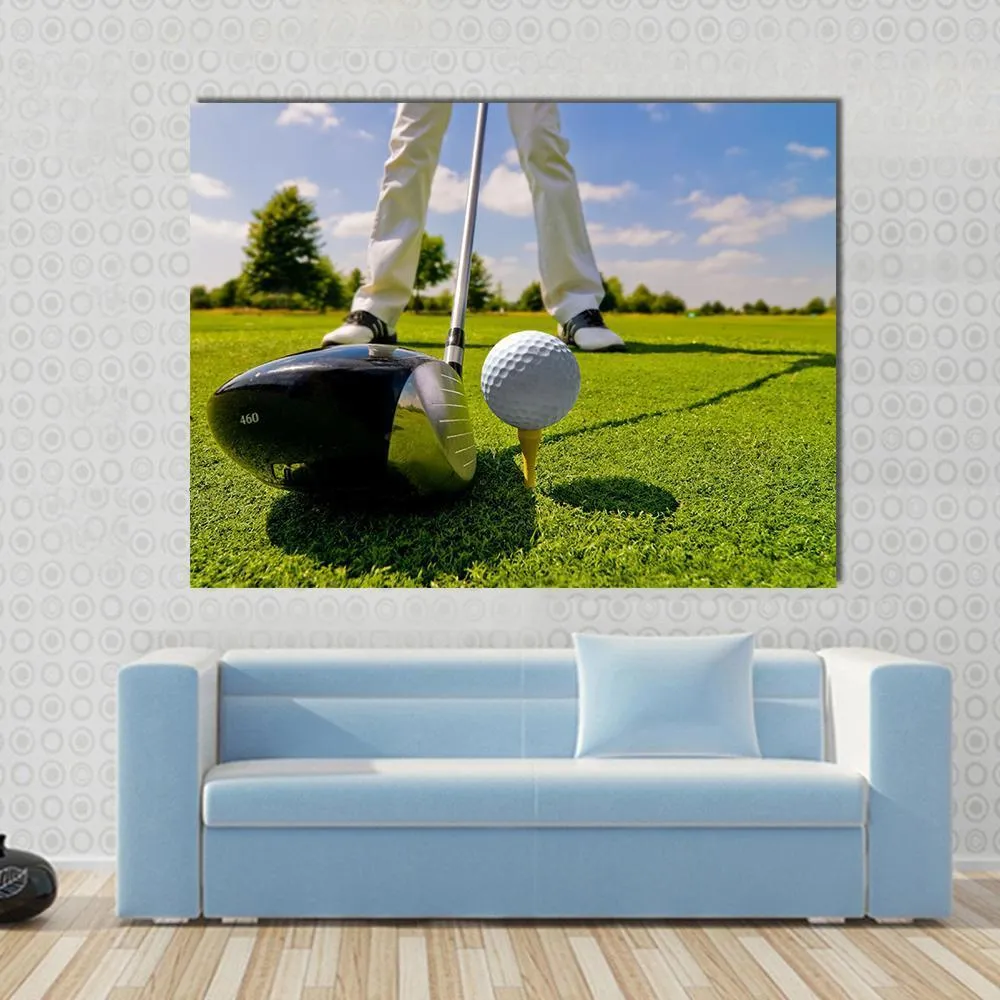 Beautiful Golf Player Canvas Wall Art