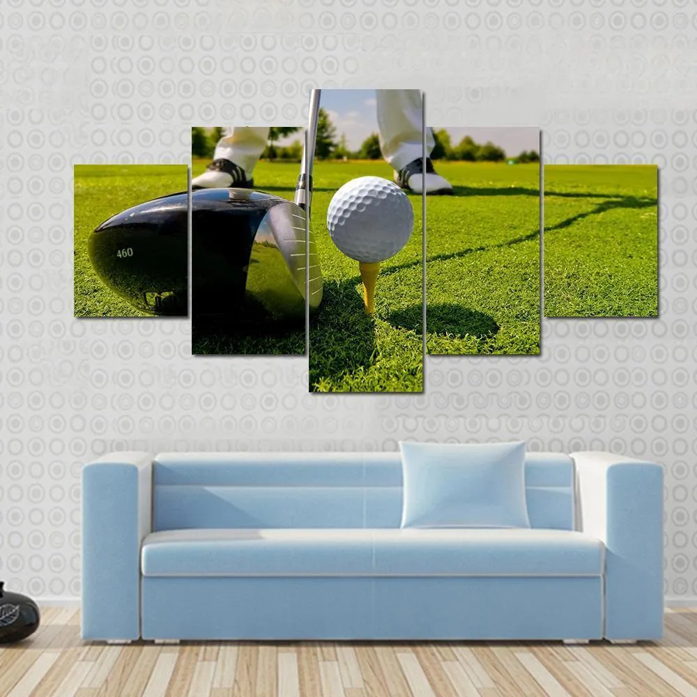 Beautiful Golf Player Canvas Wall Art