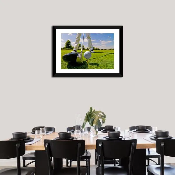 Beautiful Golf Player Canvas Wall Art