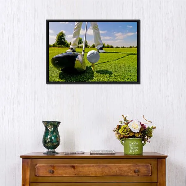 Beautiful Golf Player Canvas Wall Art