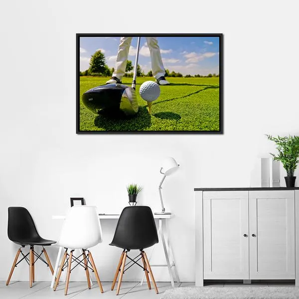 Beautiful Golf Player Canvas Wall Art