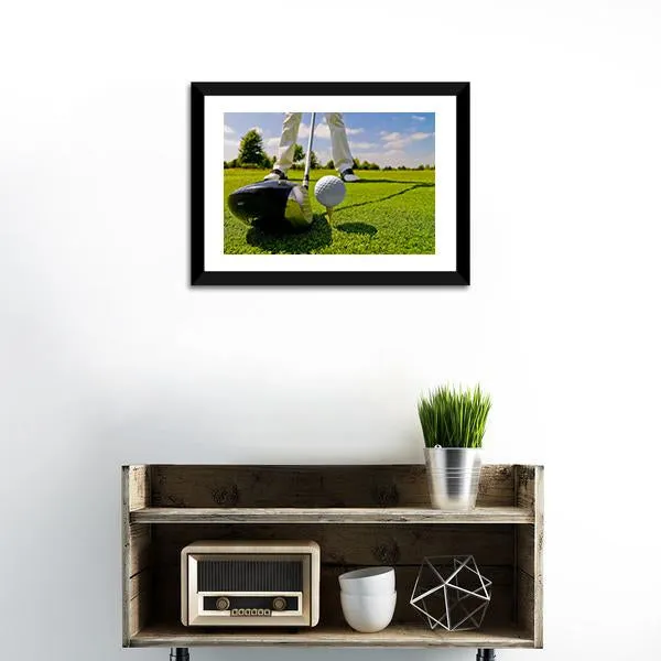 Beautiful Golf Player Canvas Wall Art