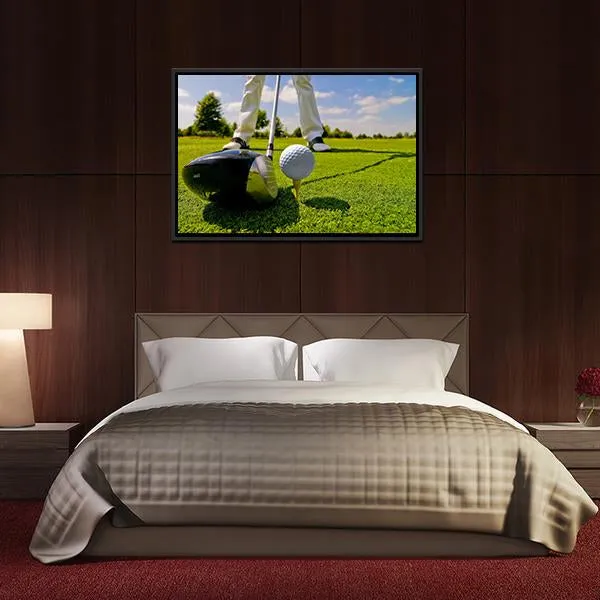 Beautiful Golf Player Canvas Wall Art