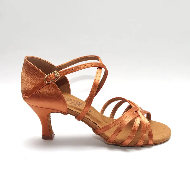 Betty Dance Shoes, 216, Tan Satin, 2.5" Heels