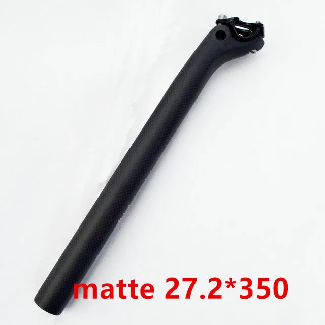 bike carbon fiber bicycle seatpost MTB road bike parts superlight 190g seat post 3k matte 27.2/30.8 /31.6 *400MM offset 25mm