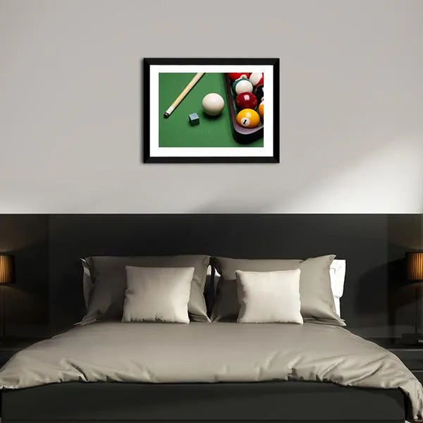 Billiard Equipment Canvas Wall Art