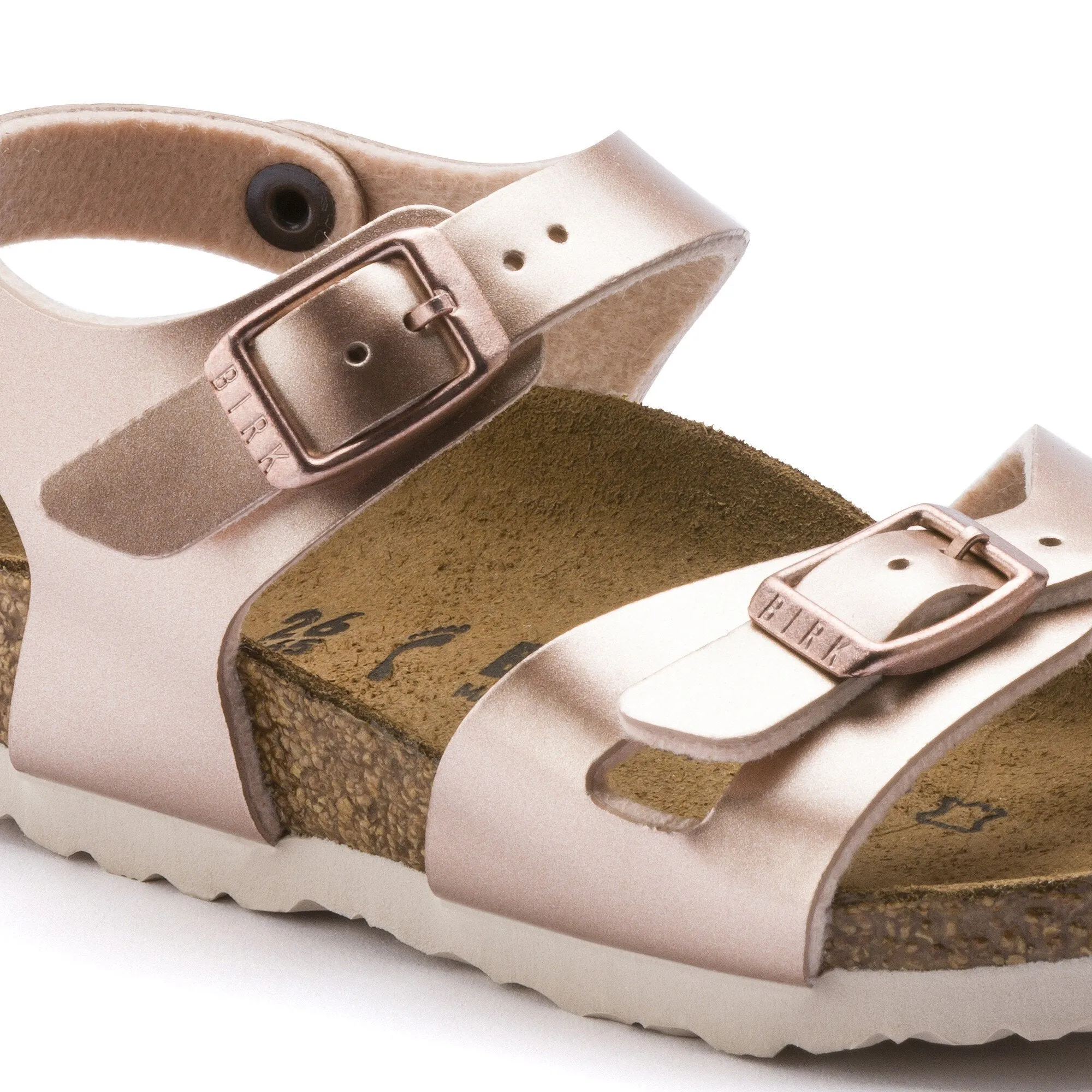 Birkenstock Rio Kids Metallic Copper NARROW